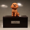 Urn Loss of Dog Memorial Urns Pet Cremation Urns Cinerary Casket Large Dog Urns Wood Urn for Pet Cinerary Jar Pet Bone Ash Can Pet Urn Box Ashes