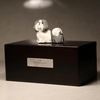 Urn Loss of Dog Memorial Urns Pet Cremation Urns Cinerary Casket Large Dog Urns Wood Urn for Pet Cinerary Jar Pet Bone Ash Can Pet Urn Box Ashes