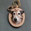 Pet dog tag handmade custom engraving memorial three-dimensional leather carving pendant nameplate ornaments keychain identity tag